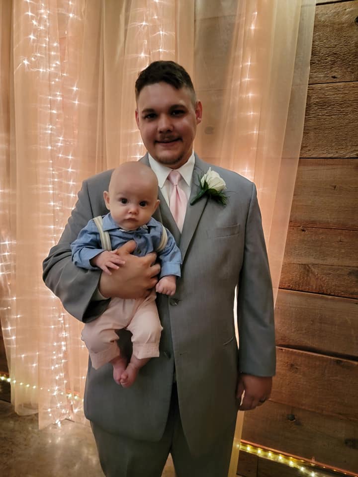 Picture of Damon and his baby boy